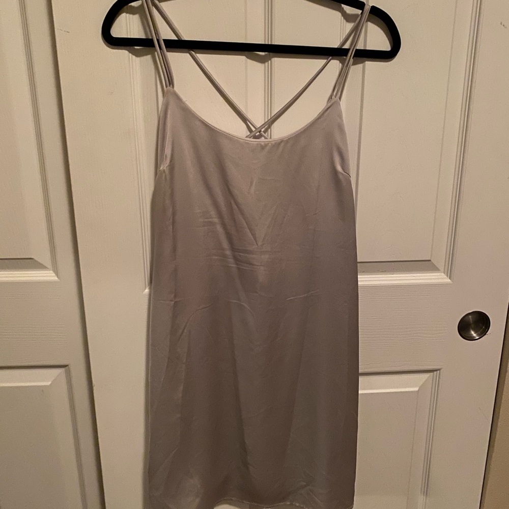 Charlotte Russe Sliver Slip Dress
